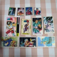 聖闘士星矢　1980年代～90年代のシール、マグネット、カード等109枚セット 聖闘士星矢 キラキラ カード マグネット シール メンコ セット 1980年