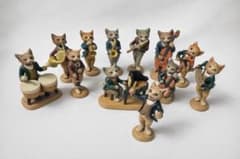 【希少】猫 オーケストラ 12体セット セトクラフト ミニチュア 楽団 美品 希少】猫 オーケストラ 12体セット セトクラフト ミニチュア 楽団 美品