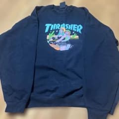 THRASHER スラッシャー スウェット トレーナー 裏起毛ブラック XXLのサムネイル