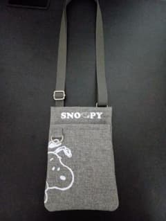 スヌーピー サコッシュ ショルダーバッグ グレーのサムネイル