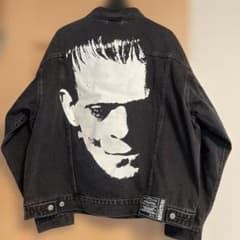 Levi's ブラック デニムジャケット XL フランケンシュタイン - メルカリ