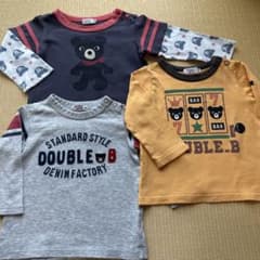 DOUBLE.B 長袖カットソー 3枚セット 80cmのサムネイル