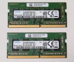 動作OK Samsung DDR4 2400T 4GB メモリ 2枚セット - メルカリ