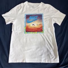 NIKE AIR ナイキ Tシャツ Lサイズ グラフィック イルカ 夕日のサムネイル