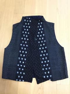 絣(かすり)のベストのサムネイル