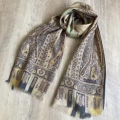ETRO エトロ ストール イタリア製 ウール シルク - メルカリ