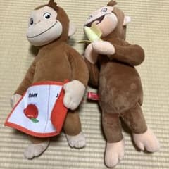 【値下げ済】おさるのジョージ　ぬいぐるみ2体のサムネイル