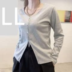しまむら chicoカーディガン グレー 長袖LL