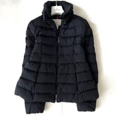 美品✨モンクレール FRAISE ダウンジャケット ペプラム ショート 黒 1 