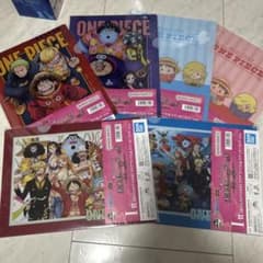 ONE PIECE 클리어 파일 이치 반 쿠지 밀짚 모자 스토어 콜라보레이션