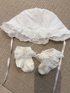 美品 ミキハウス お宮参り 帽子 靴下のサムネイル