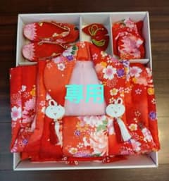 【亜弥さま専用】　七五三着物 女の子 3歳 被布セット うさぎのサムネイル