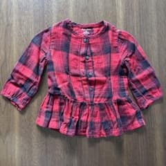 Ralph Lauren チェック柄 長袖ブラウス 6Mのサムネイル