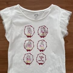 ①ディズニープリンセス　ユニクロ　Tシャツ　120センチ　ノースリーブのサムネイル