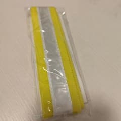 たすき　イエロー ナイロン 反射材付き