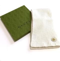 グッチ 773426 ウール カシミヤ ダブルG マフラー グッチ 773426 ウール カシミヤ ダブルG マフラー - メルカリ
