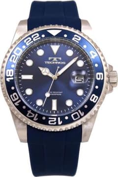 テクノス] 腕時計 デイト 100周年モデル T6C28NN メンズ ブルー - メルカリ