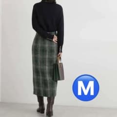 natural beauty basic ロービングチェックナロースカートのサムネイル