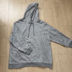 グレー プルオーバーパーカー 長袖のサムネイル