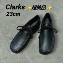 クラークス　ワラビー　モカシン　ブラックレザー 超美品✨Clarks クラークス ワラビー モカシンシューズ ブレザー 本革