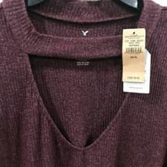 6Lまで可♥American Eagle♥チョーカー風ニットワンピースのサムネイル