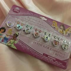 ディズニープリンセス 海外製 リング ピアスシール セットのサムネイル