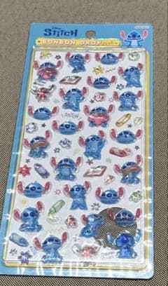 ボンボンドロップシール スティッチ らくがきのサムネイル