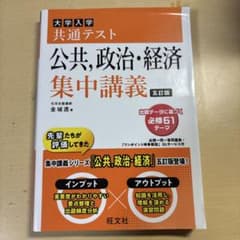 大学入学共通テスト 公共,政治・経済 集中講義のサムネイル