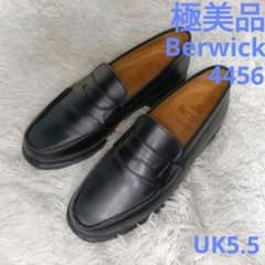 極美品】Berwickバーウィック コインローファー 4456 黒 5.5 - メルカリ