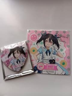 ラブライブ μ's GiGOコラボカフェ ハート缶バッジ コースター 矢澤にこ