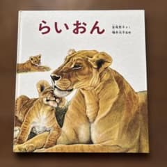 絵本 らいおん 金尾恵子 サイン入り　かがくのとも　絶版　希少のサムネイル