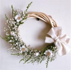✿かすみ草✿ボタニカル✿ナチュラルリースのサムネイル
