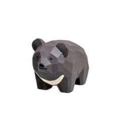 木彫りの動物たち　つきのわぐまのサムネイル
