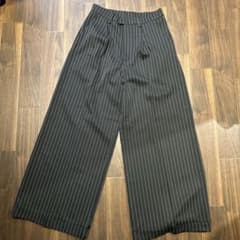 ブラックストライプ ワイドパンツのサムネイル