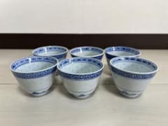 中国茶器 中国景徳鎮 蛍焼き  湯呑  6客セットのサムネイル