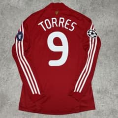 リバプール 08/10 #9 トーレス 長袖 ユニフォーム CL リバプール 08/10 #9 トーレス 長袖 ユニフォーム CL - メルカリ