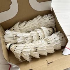 中古シャトル バドミントン 21球 トスバッティングや ノック用に 送料