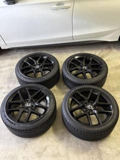 【美品】シビックRS（FL1）純正（アルミ&タイヤ）4本分　※純正黒ナット付きのサムネイル