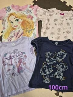値下げ★Tシャツ 4枚セット１００cm 半袖 女の子 まとめ売り ディズニーのサムネイル