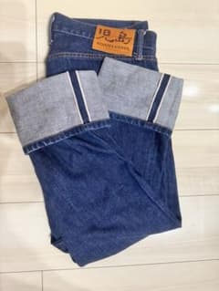 岡山児島発 児島JEANS セルビッジ赤耳 ストレートデニム 濃紺 W36 岡山児島発 児島JEANS セルビッジ赤耳 ストレートデニム 濃紺 W36