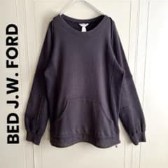 BED J.W. FORD ベッドフォード ジップ 切り替えデザイン スウェット 