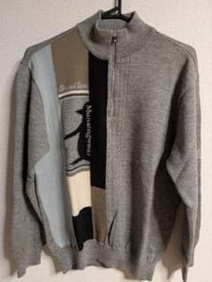 Munsingwear グレー ジップアップセーター Mのサムネイル