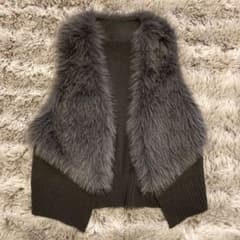 ヤマダヤ ラディエイト ファーベスト 中古美品 ⭐︎ RADIATE ラディエイト ヤマダヤ ファードッキングニットベスト超