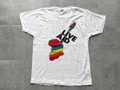 木村拓哉着用 80s USA製 57 LIVE AID ライブエイド Tシャツ - メルカリ