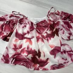 Delyle noir オフショルダー キャミソール 花柄のサムネイル