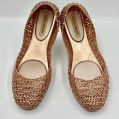 melissa+campana ラバー フラットシューズ メッシュ パンプス