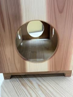 猫家具　ハンドメイド　キャットハウス 爪研ぎ　杉無垢材　草木染めのサムネイル