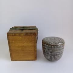 茶入 茶道具 棗 信水窯 陶器 釉薬 共箱 陶製 三島 中棗 茶道具 共箱 薄茶器 - メルカリ