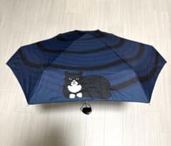 gnocco 折りたたみ傘 うずまきキャット ネイビーのサムネイル