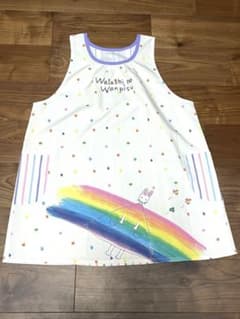 るる様専用　わたしのワンピース　カラフル　虹　エプロンのサムネイル